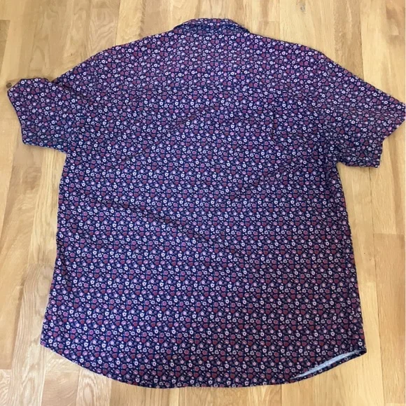 Nick Graham Everywhere Stretch Performance Floral Short Sleeve Shirt - Picture 7 of 7